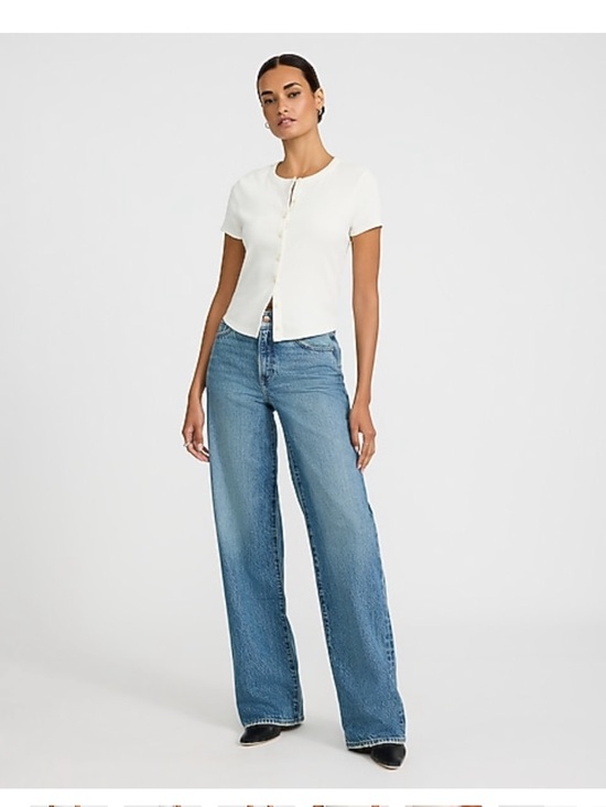 Express Denim - Express Wide-Leg Jeans in Light Blue Wash